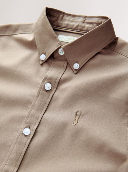 Dsiney Kidz - Taupe Single Oxford Shirt (3-16yrs) image 3