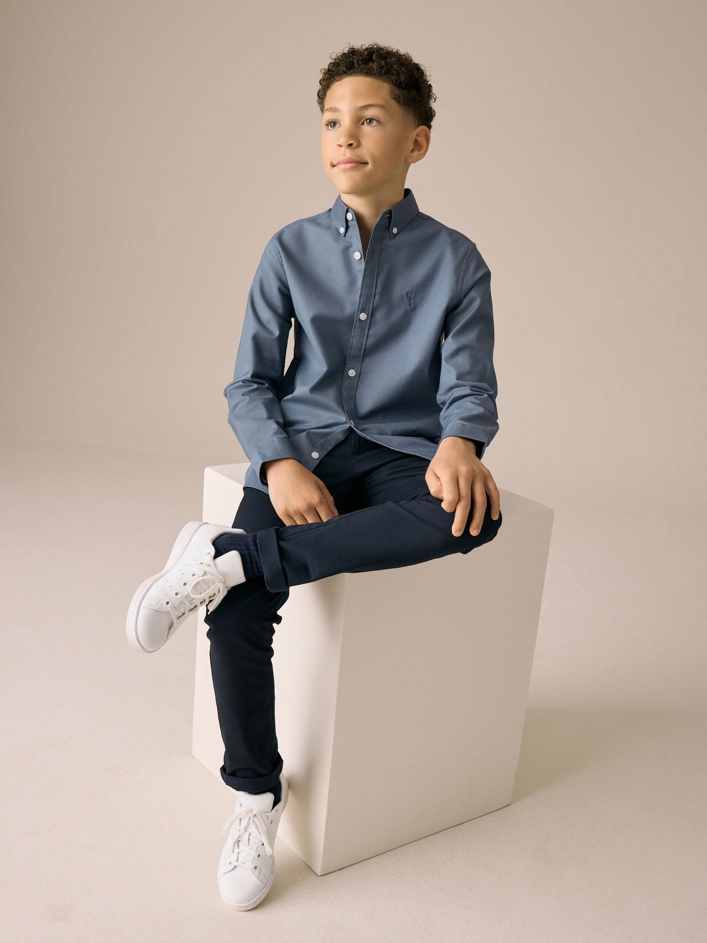 Dsiney Kidz - Airforce Blue Single Oxford Shirt (3-16yrs) image 2