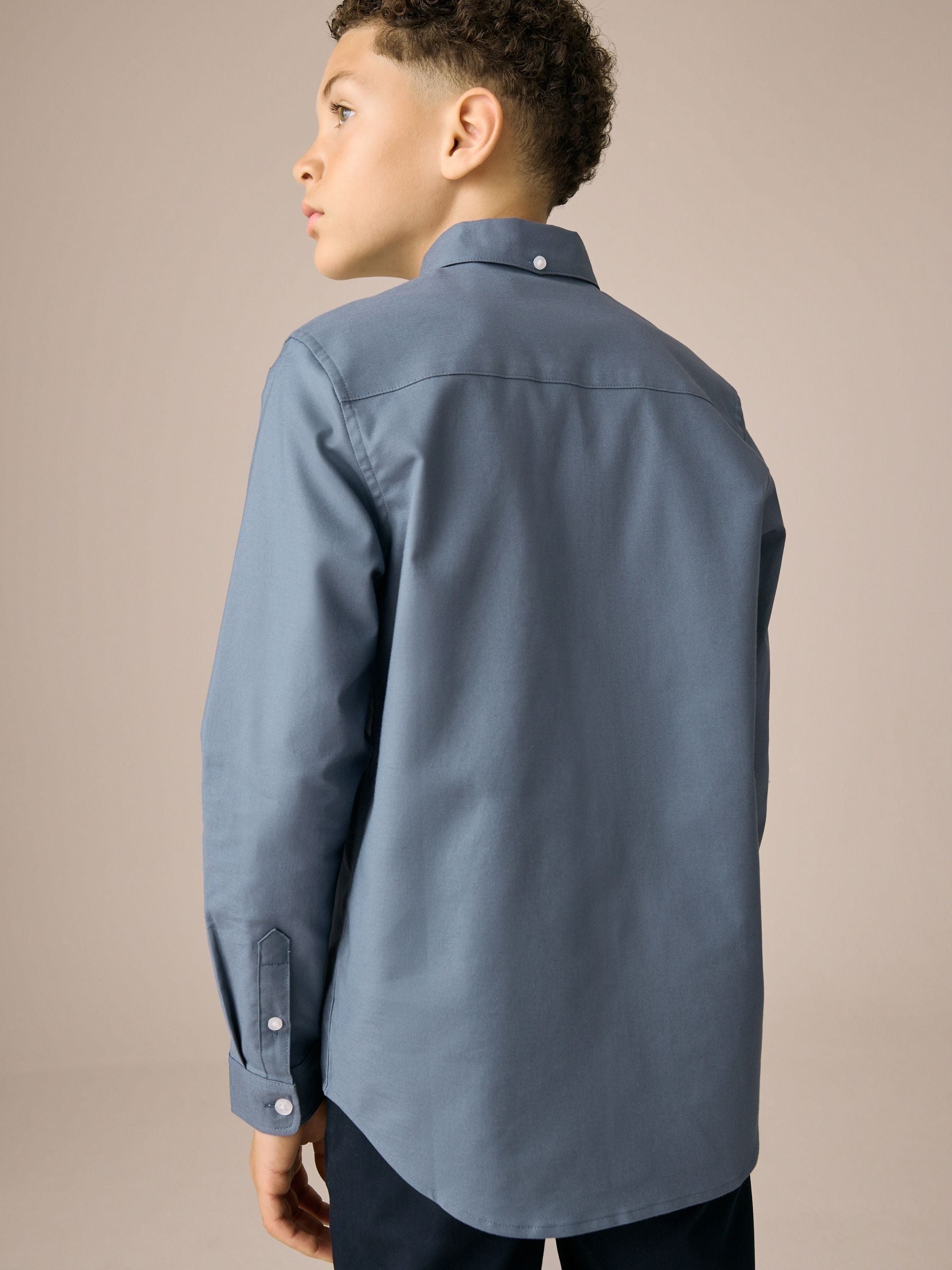 Dsiney Kidz - Airforce Blue Single Oxford Shirt (3-16yrs) image 3