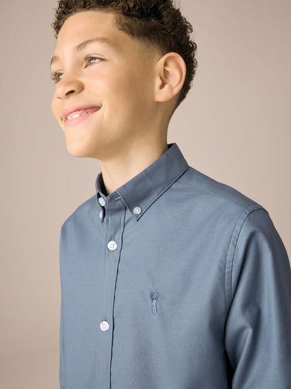 Dsiney Kidz - Airforce Blue Single Oxford Shirt (3-16yrs) image 4