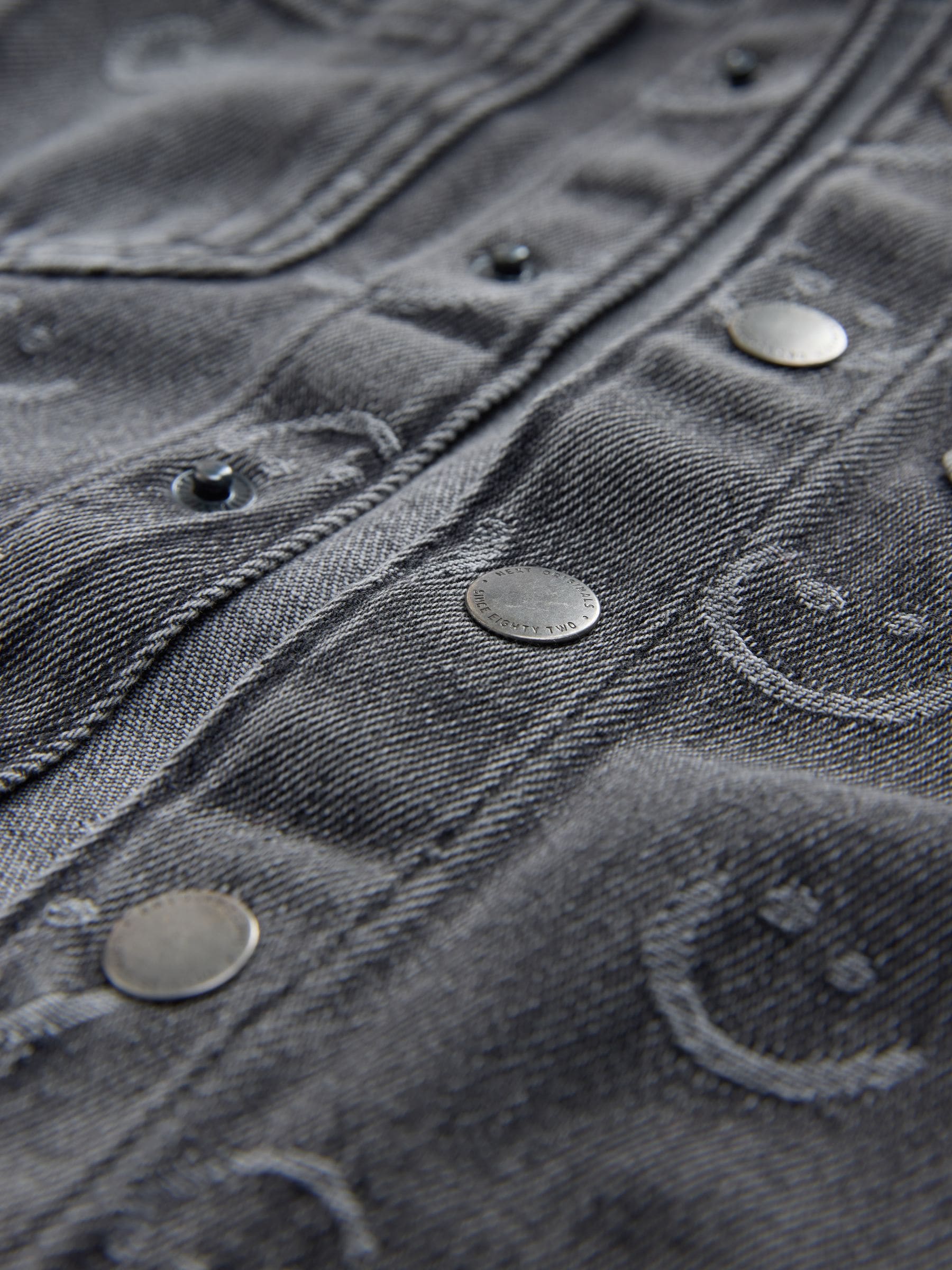 Dsiney Kidz - Grey Face Denim Hooded Overshirt (3mths-7yrs) image 8