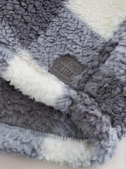Dsiney Kidz - Grey Checkerboard Borg Fleece Shacket (3mths-7yrs) image 7