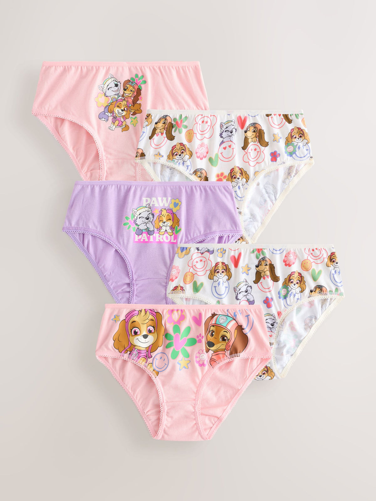 Pink Paw Patrol Briefs 5 Pack (1.5-8yrs) - image 1