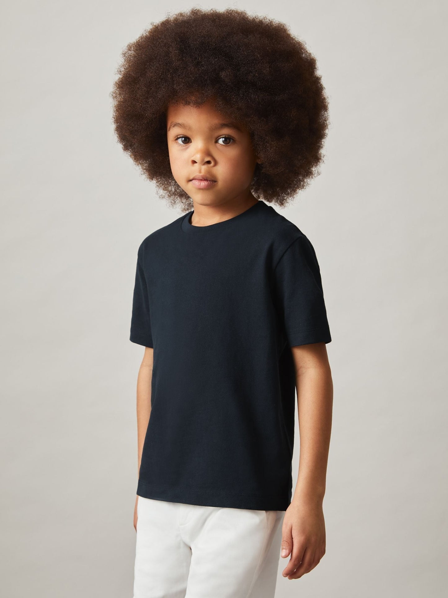 Dsiney Kidz - Reiss Navy Honor 9-13 yrs Cotton Crew-Neck T-Shirt image 1