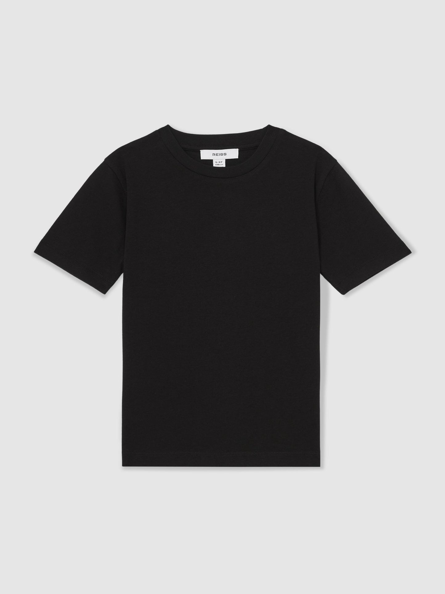Reiss Black Honor 9-13 yrs Cotton Crew-Neck T-Shirt image 2