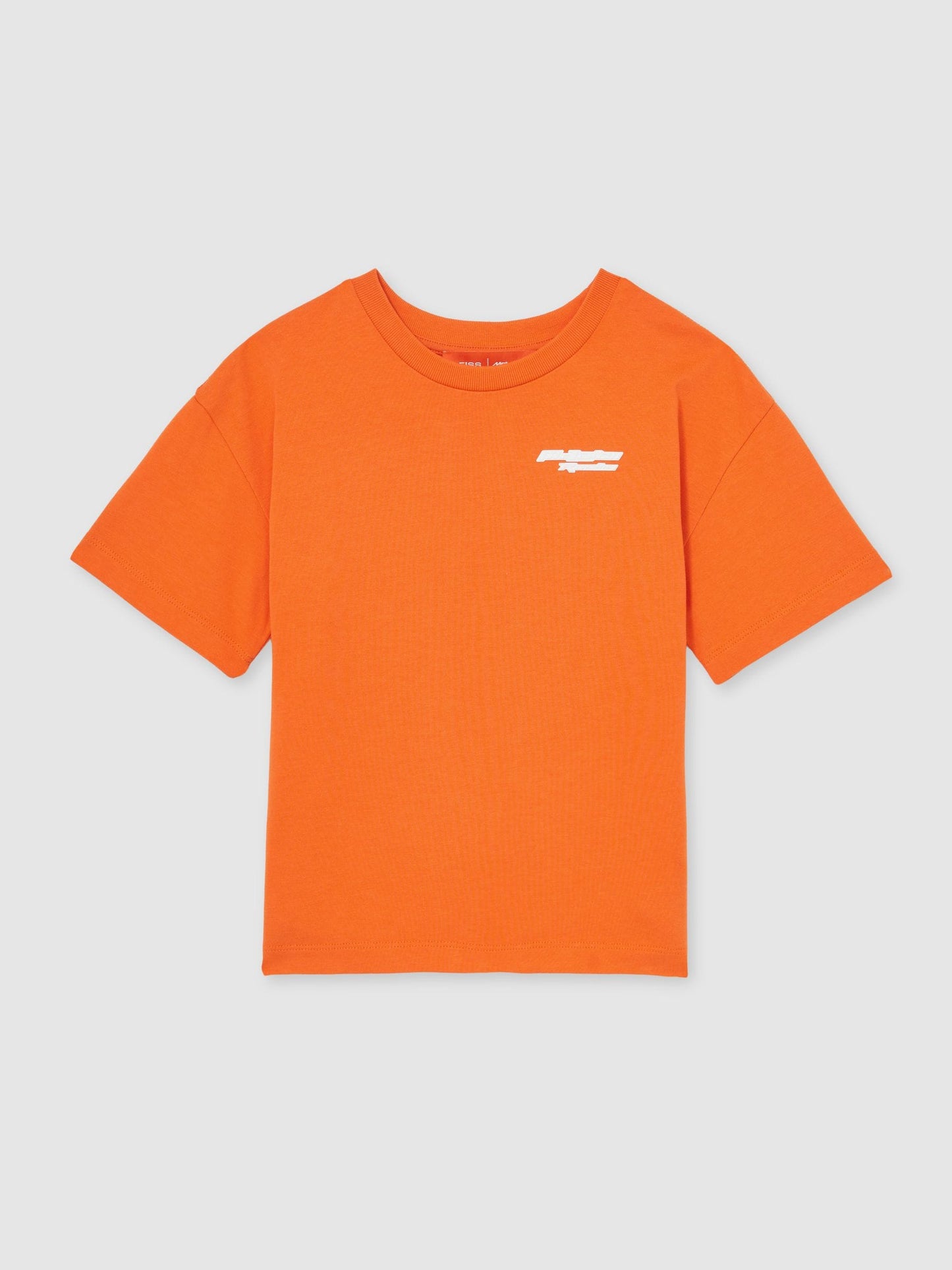 Dsiney Kidz - Reiss Papaya Nakata 3-9 yrs McLaren F1 Team Oversize Logo T-Shirt Unisex Fit image 2