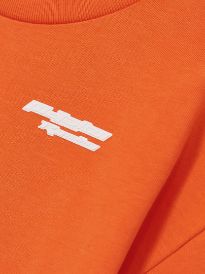 Dsiney Kidz - Reiss Papaya Nakata 3-9 yrs McLaren F1 Team Oversize Logo T-Shirt Unisex Fit image 6