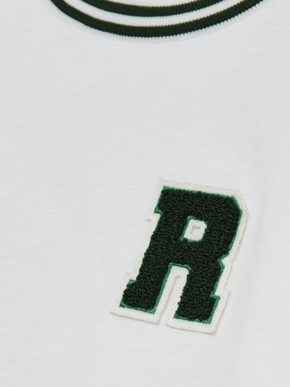 Reiss White Palmers 9-13 yrs Cotton Letter Patch T-Shirt image 4