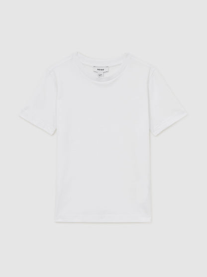 Dsiney Kidz - Reiss White Honor 9-13 yrs Cotton Crew-Neck T-Shirt image 2