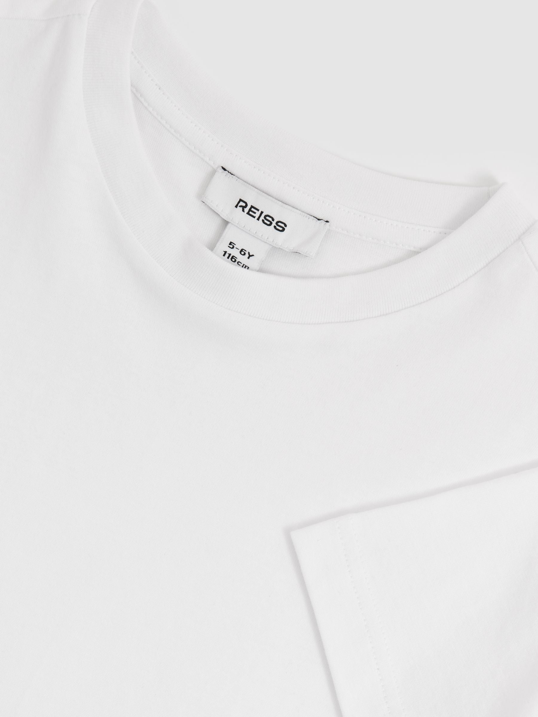 Dsiney Kidz - Reiss White Honor 9-13 yrs Cotton Crew-Neck T-Shirt image 4