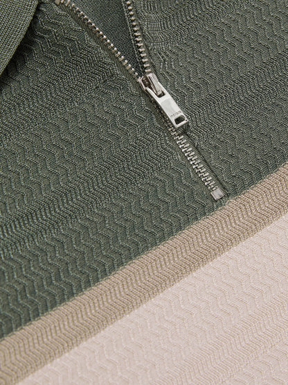 Dsiney Kidz - Reiss Sage Green Grove 3-9 yrs Textured Colour-Block Polo Shirt image 4