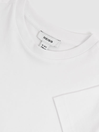 Dsiney Kidz - Reiss White Honor 3-9 yrs Cotton Crew-Neck T-Shirt image 4