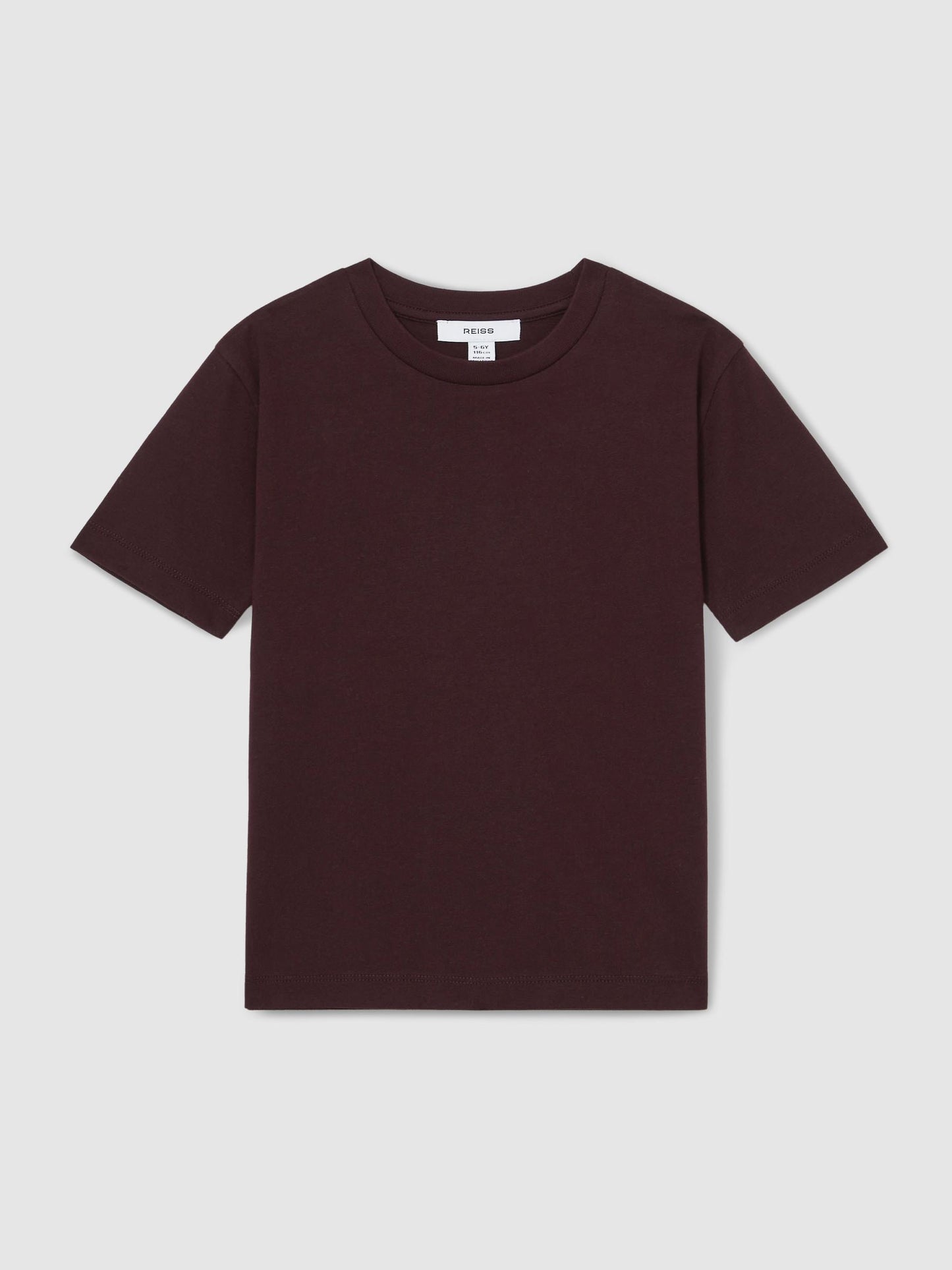 Dsiney Kidz - Reiss Bordeaux Honor 3-9 yrs Cotton Crew-Neck T-Shirt image 2