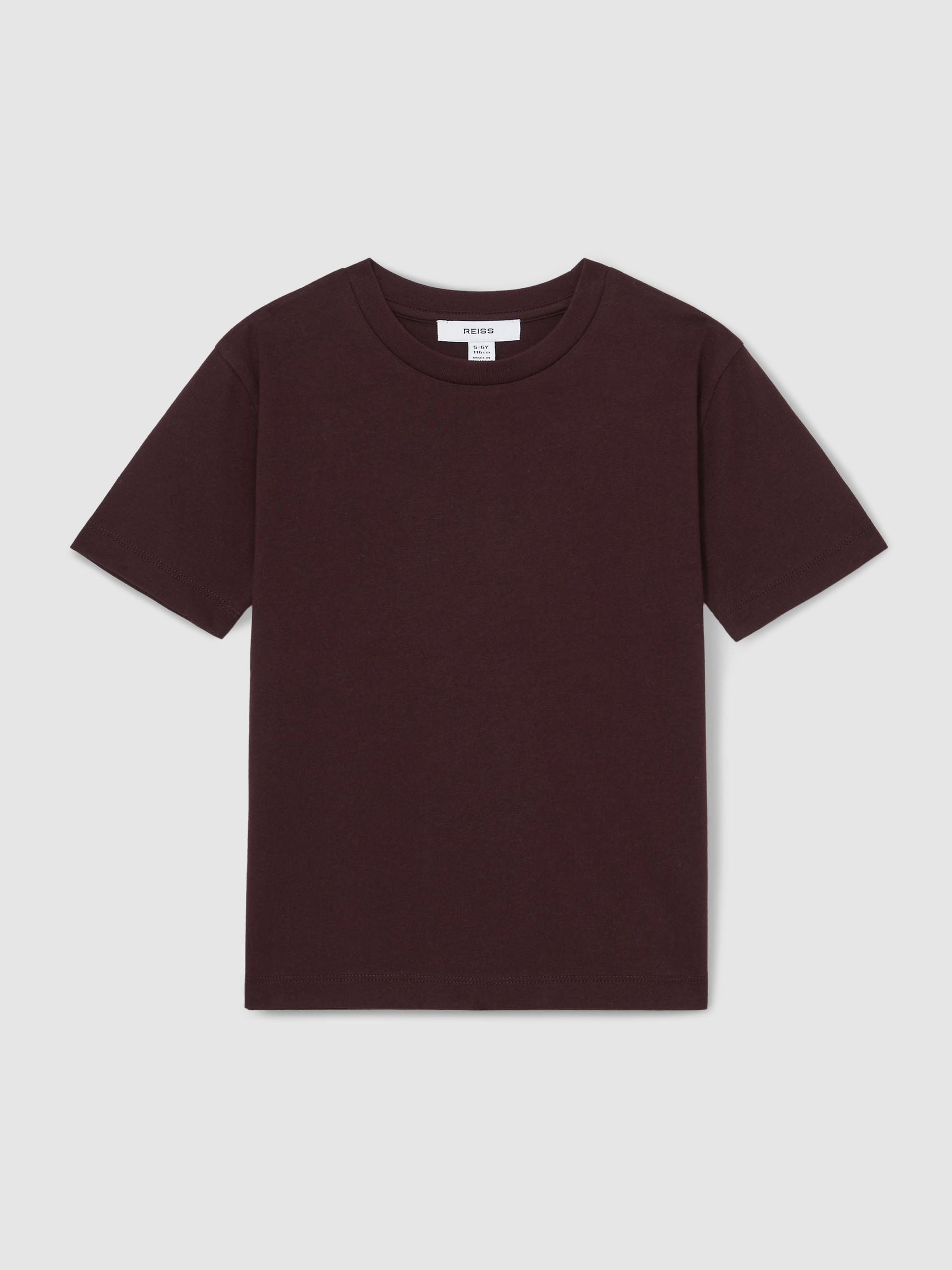 Dsiney Kidz - Reiss Bordeaux Honor 3-9 yrs Cotton Crew-Neck T-Shirt image 2
