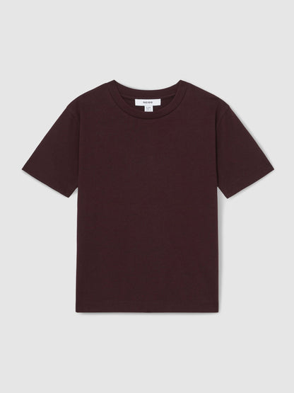 Dsiney Kidz - Reiss Bordeaux Honor 3-9 yrs Cotton Crew-Neck T-Shirt image 2