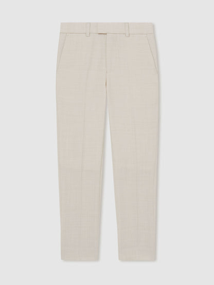 Reiss Stone Belmont 3-9 yrs Slim-Fit Trousers With Wool image 2