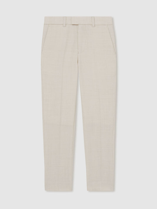 Reiss Stone Belmont 3-9 yrs Slim-Fit Trousers With Wool image 2