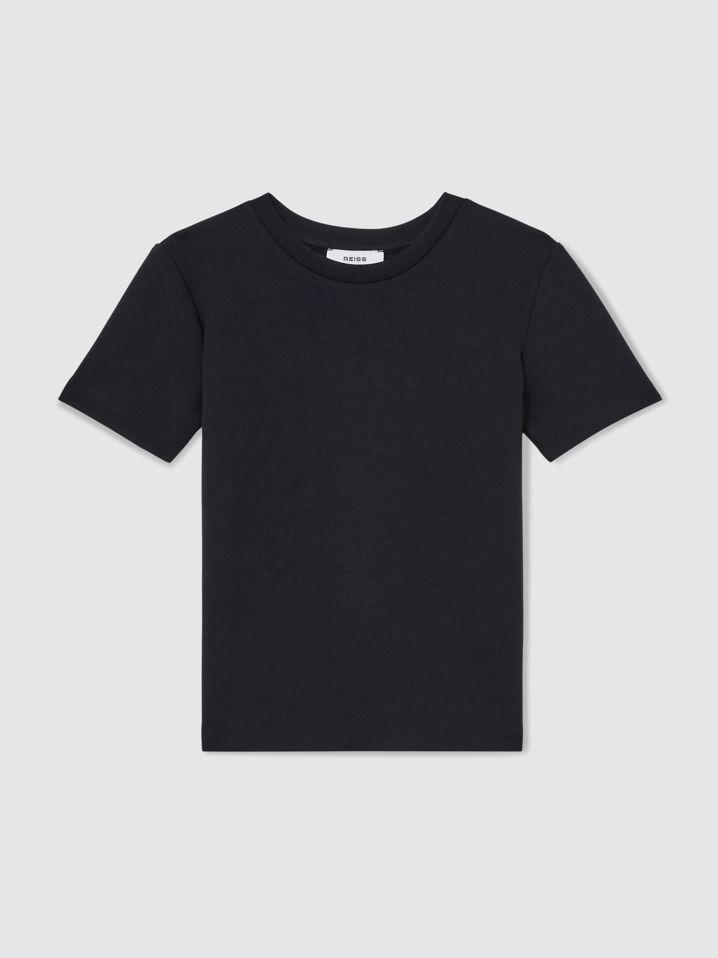 Reiss Navy Bradley 9-13 yrs Premium Interlock Crew-Neck T-Shirt image 2