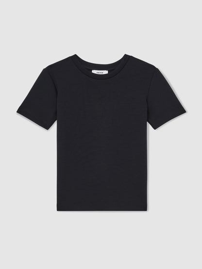 Reiss Navy Bradley 9-13 yrs Premium Interlock Crew-Neck T-Shirt image 2