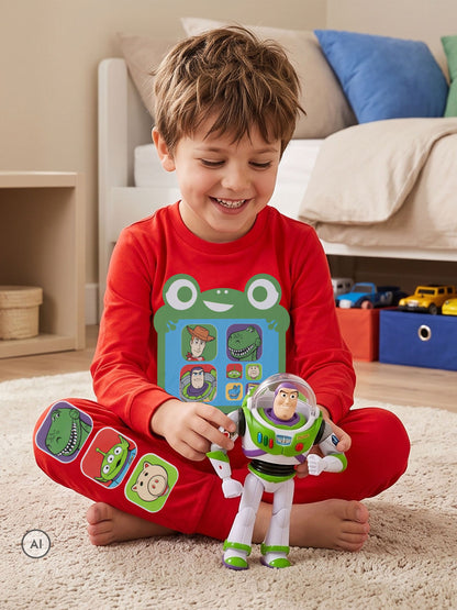 Character Blue Disney Toy Story Pyjamas And Dressing Gown Set - image 5