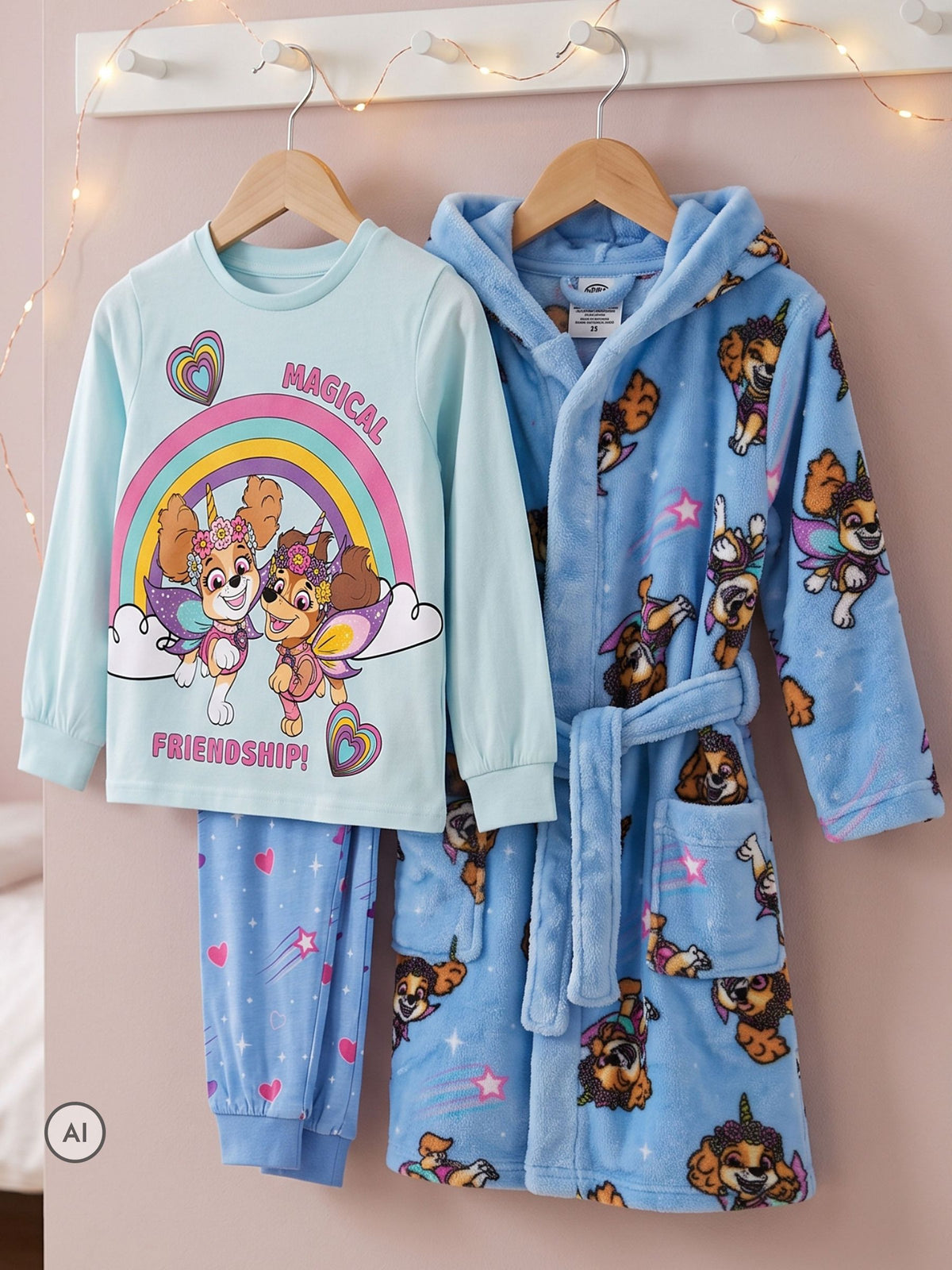 Character Blue PAW Patrol Pyjamas And Dressing Gown Set Skye & Liberty - image 11