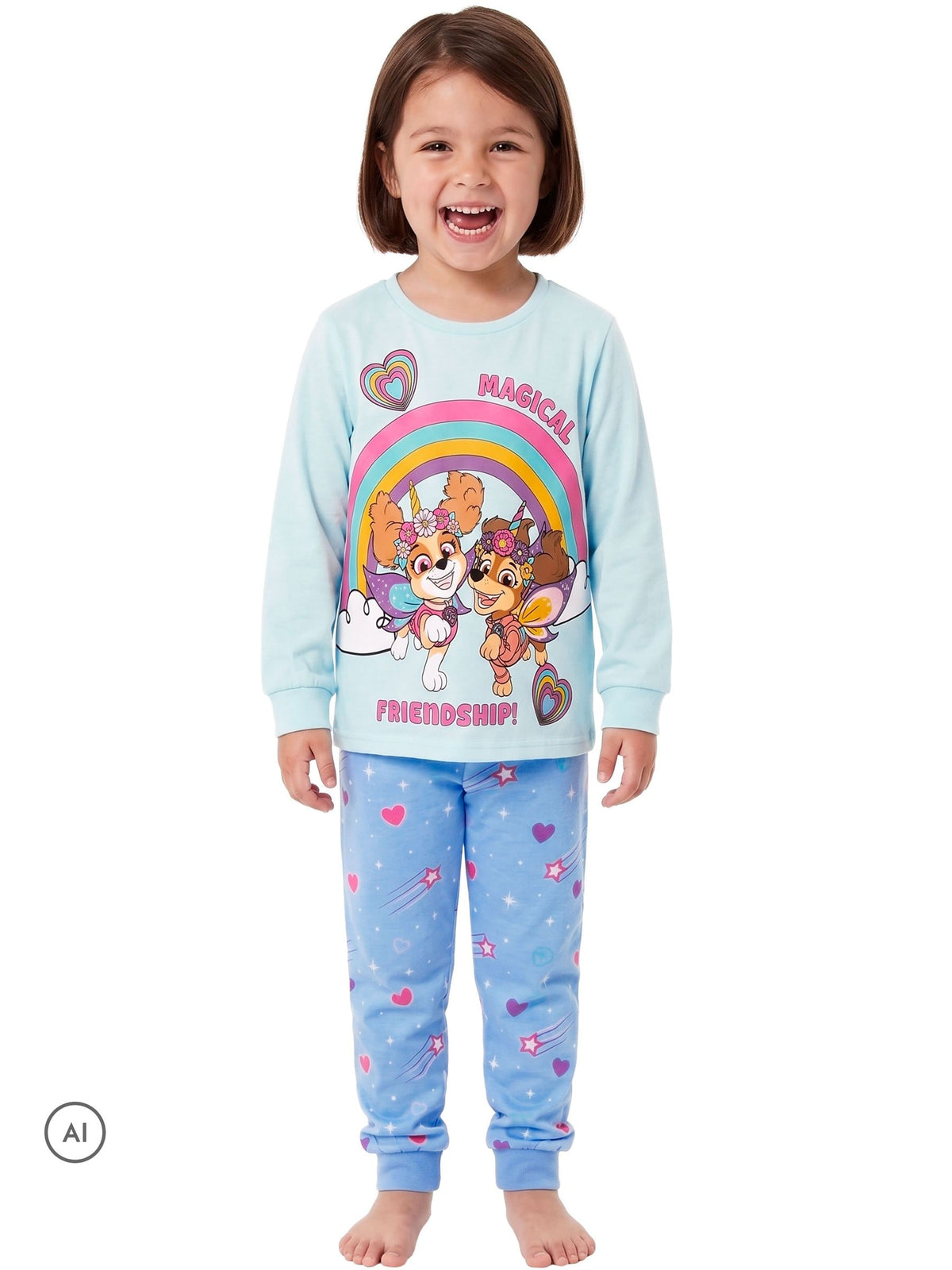 Character Blue PAW Patrol Pyjamas And Dressing Gown Set Skye & Liberty - image 4
