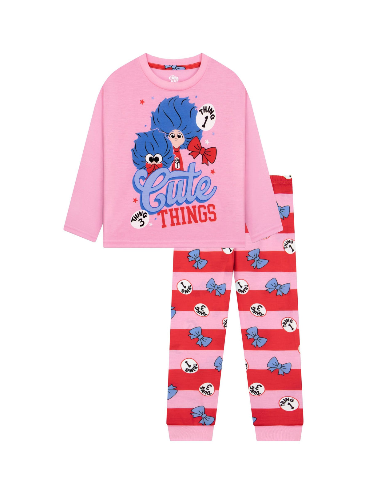 Character Pink Cat In The Hat Cute Thing Pyjamas - image 1