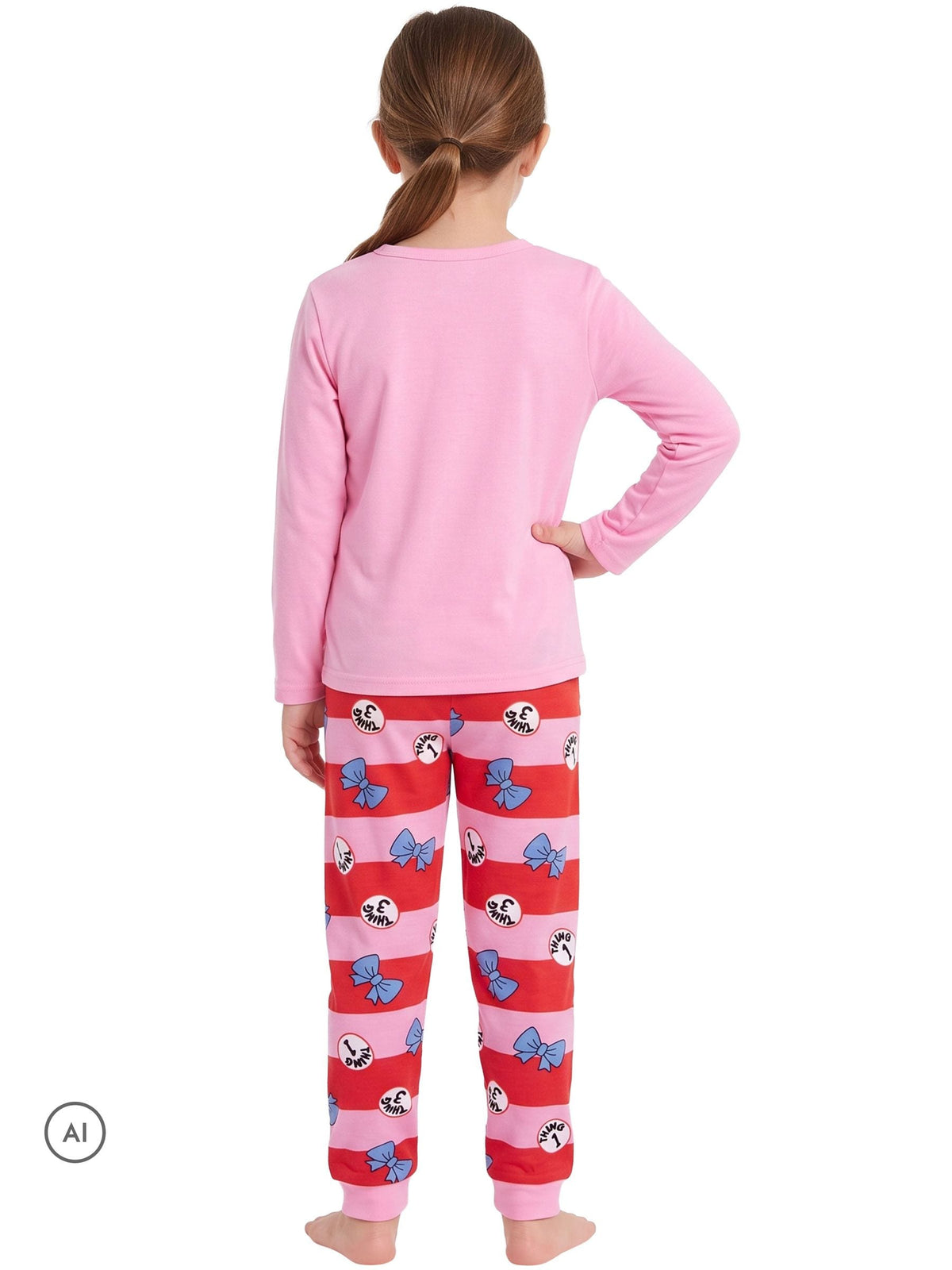 Character Pink Cat In The Hat Cute Thing Pyjamas - image 2