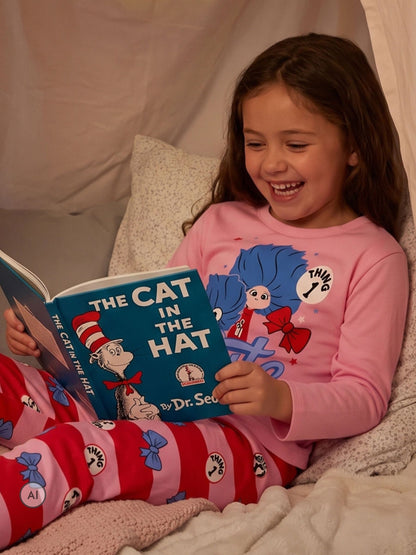 Character Pink Cat In The Hat Cute Thing Pyjamas - image 6