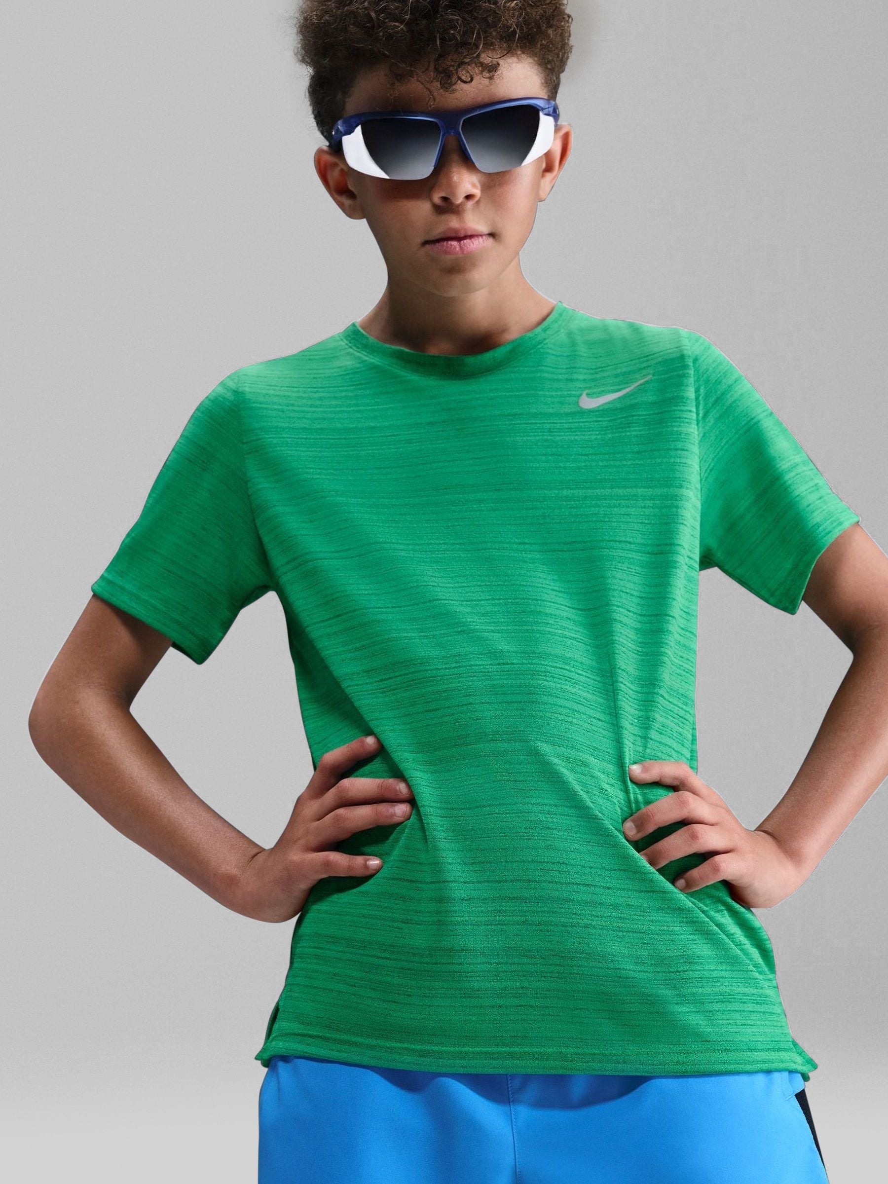 Dsiney Kidz - Nike Stadium Green Miler Dri-FIT Short Sleeve T-Shirt image 3