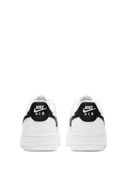Nike White Black Youth Air Force 1 Trainers image 6
