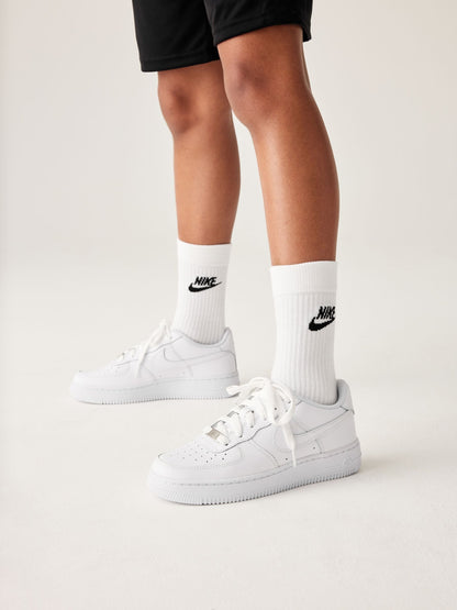 Nike White Youth Air Force 1 Trainers image 1