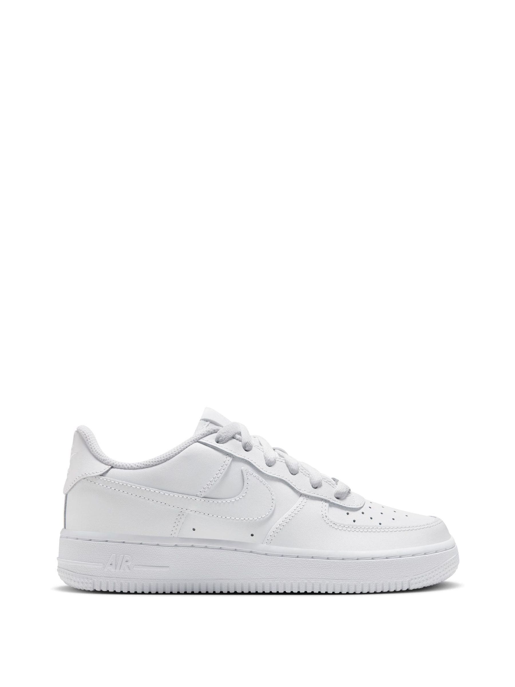 Nike White Youth Air Force 1 Trainers image 3