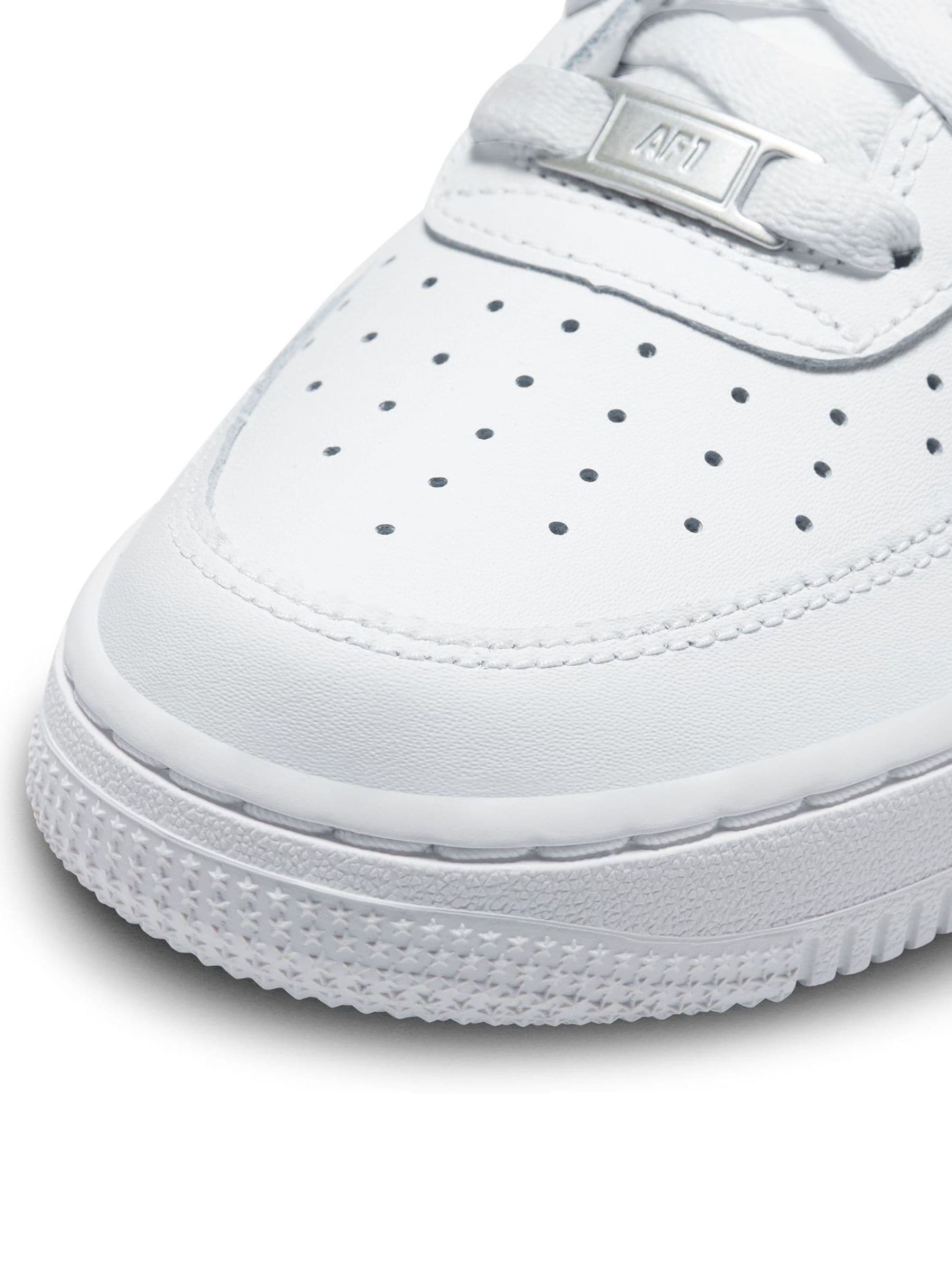 Nike White Youth Air Force 1 Trainers image 6