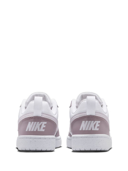 Nike White/Pink Plum Youth Court Borough Low Recraft Trainers image 5
