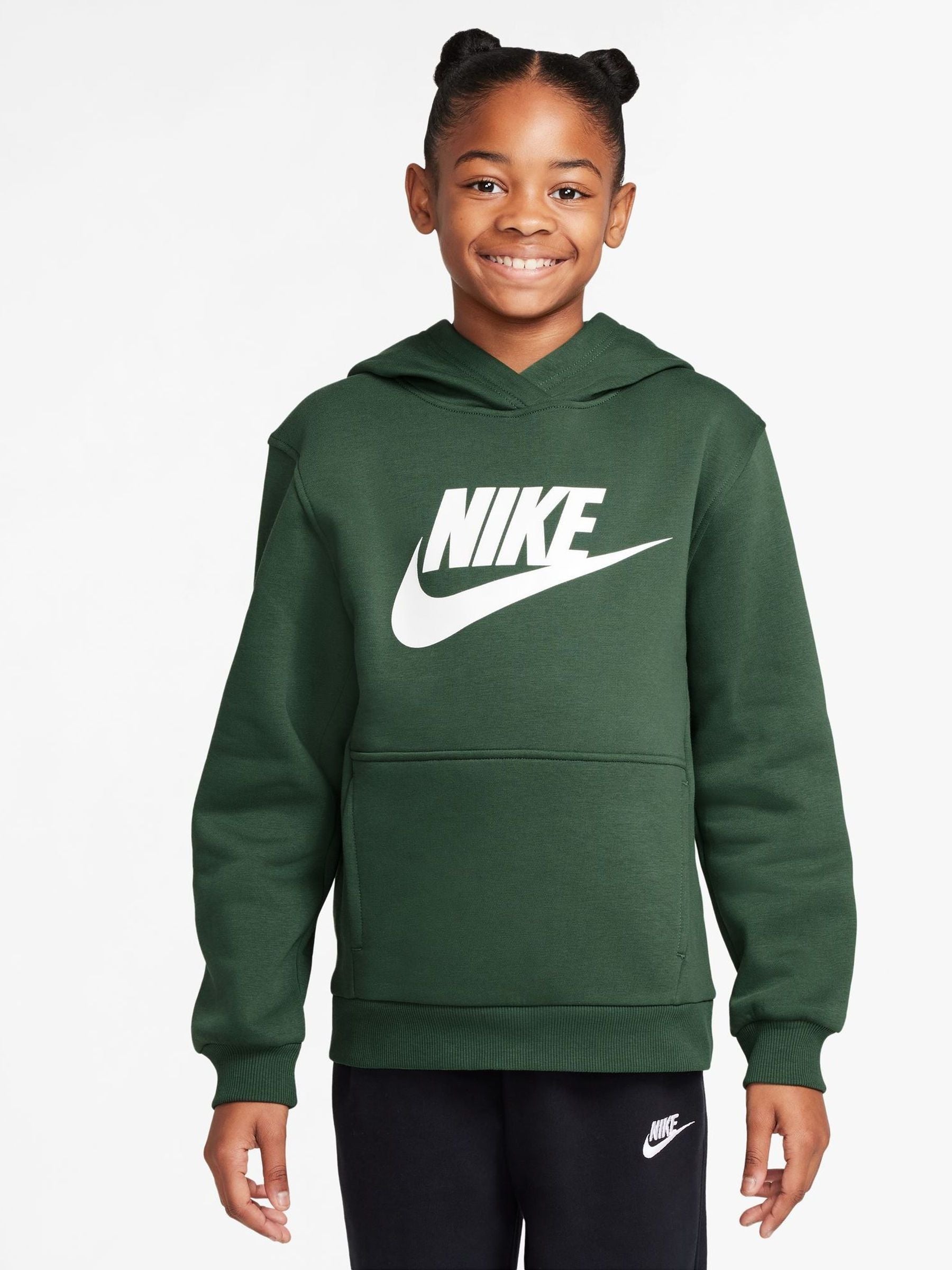 Dsiney Kidz - Nike Fir Green Club Fleece Logo Hoodie image 1