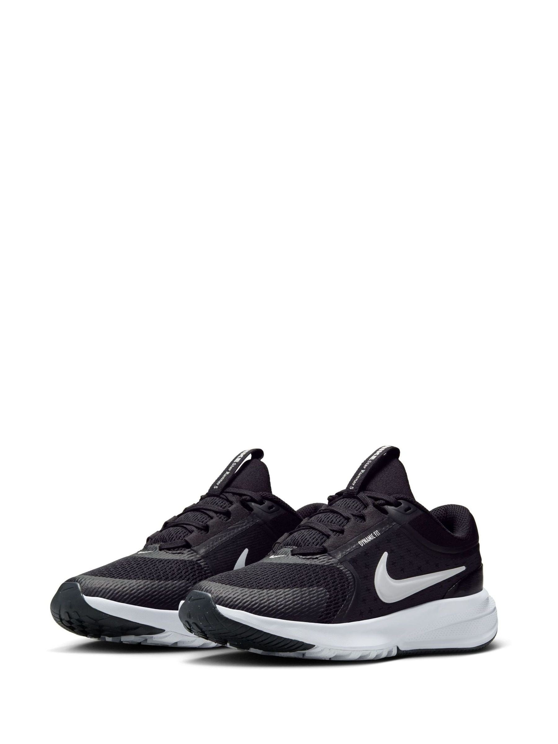 Nike Black/White Youth Star Runner 5 Trainers image 3