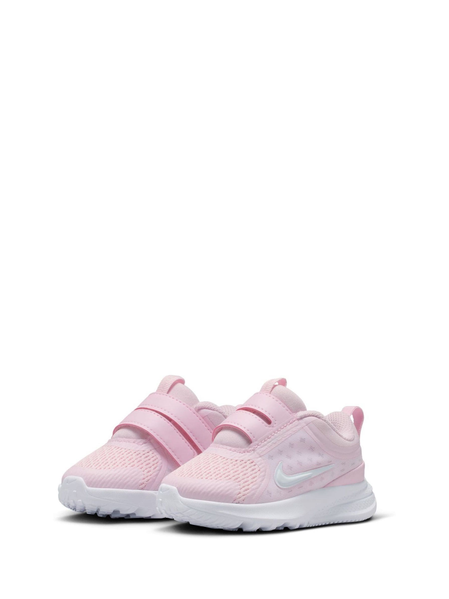 Nike White/Pink Infant Star Runner 5 Trainers image 5