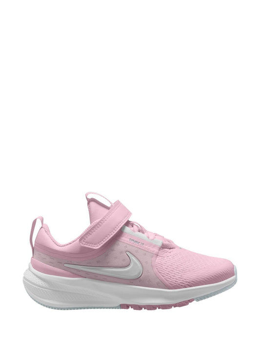 Nike White/Pink Junior Star Runner 5 Trainers image 1