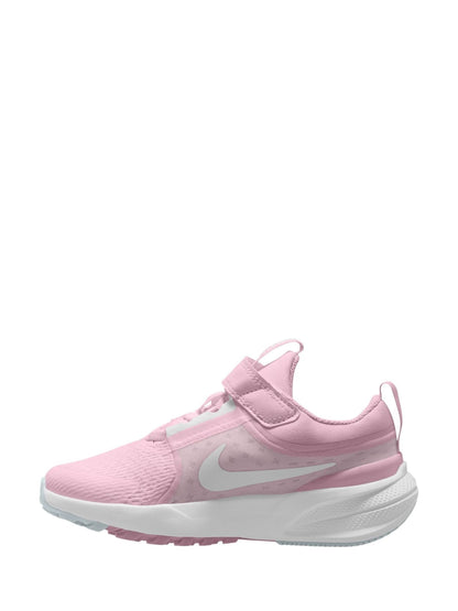 Nike White/Pink Junior Star Runner 5 Trainers image 2