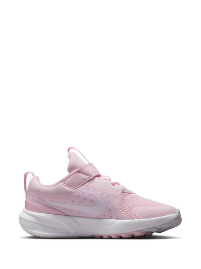 Nike White/Pink Junior Star Runner 5 Trainers image 3