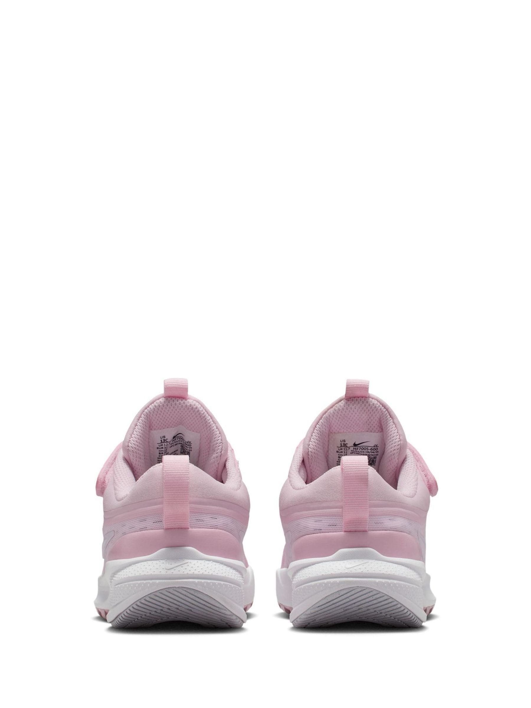 Nike White/Pink Junior Star Runner 5 Trainers image 7