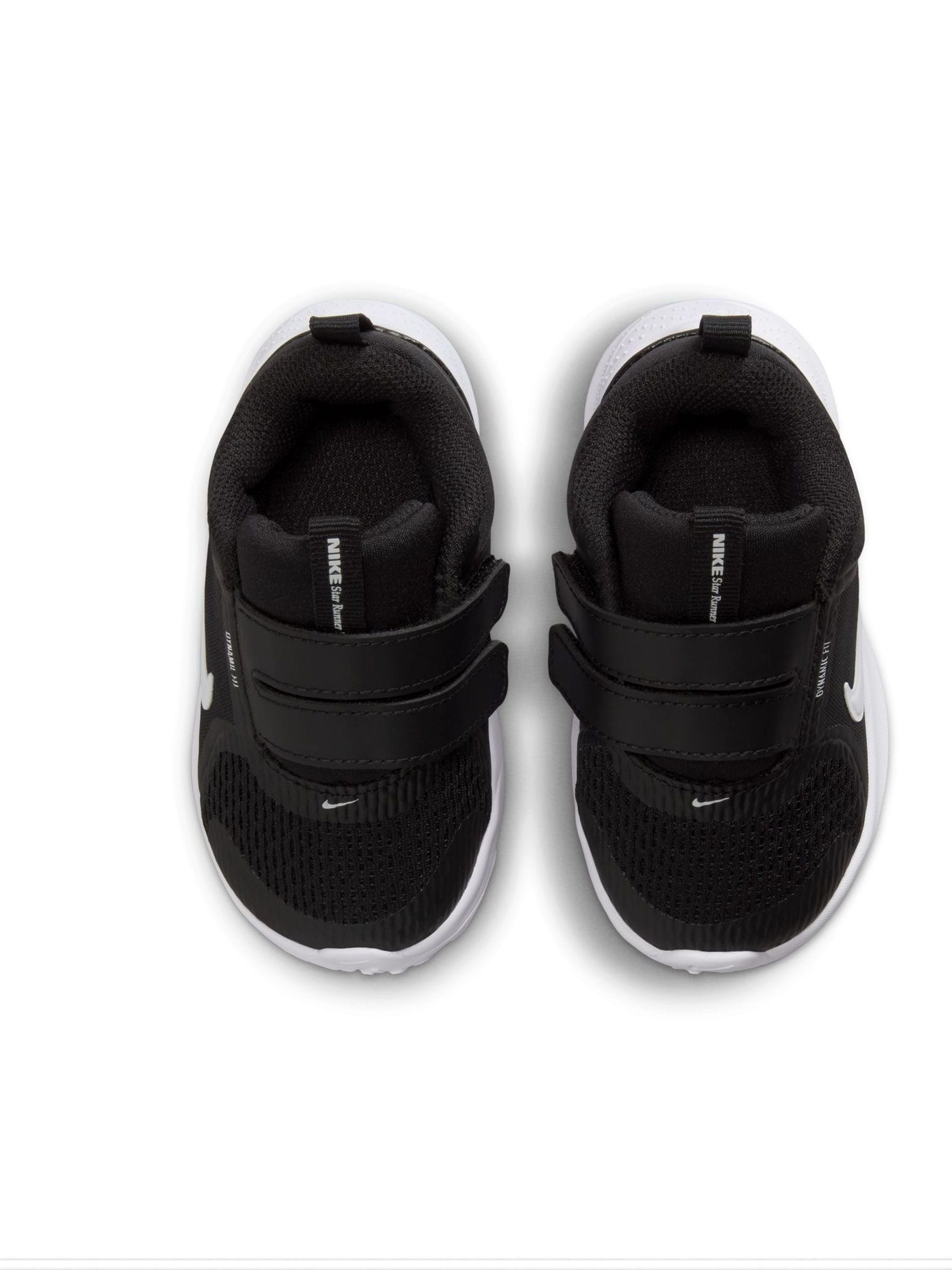 Nike Black/White Infant Star Runner 5 Trainers image 4