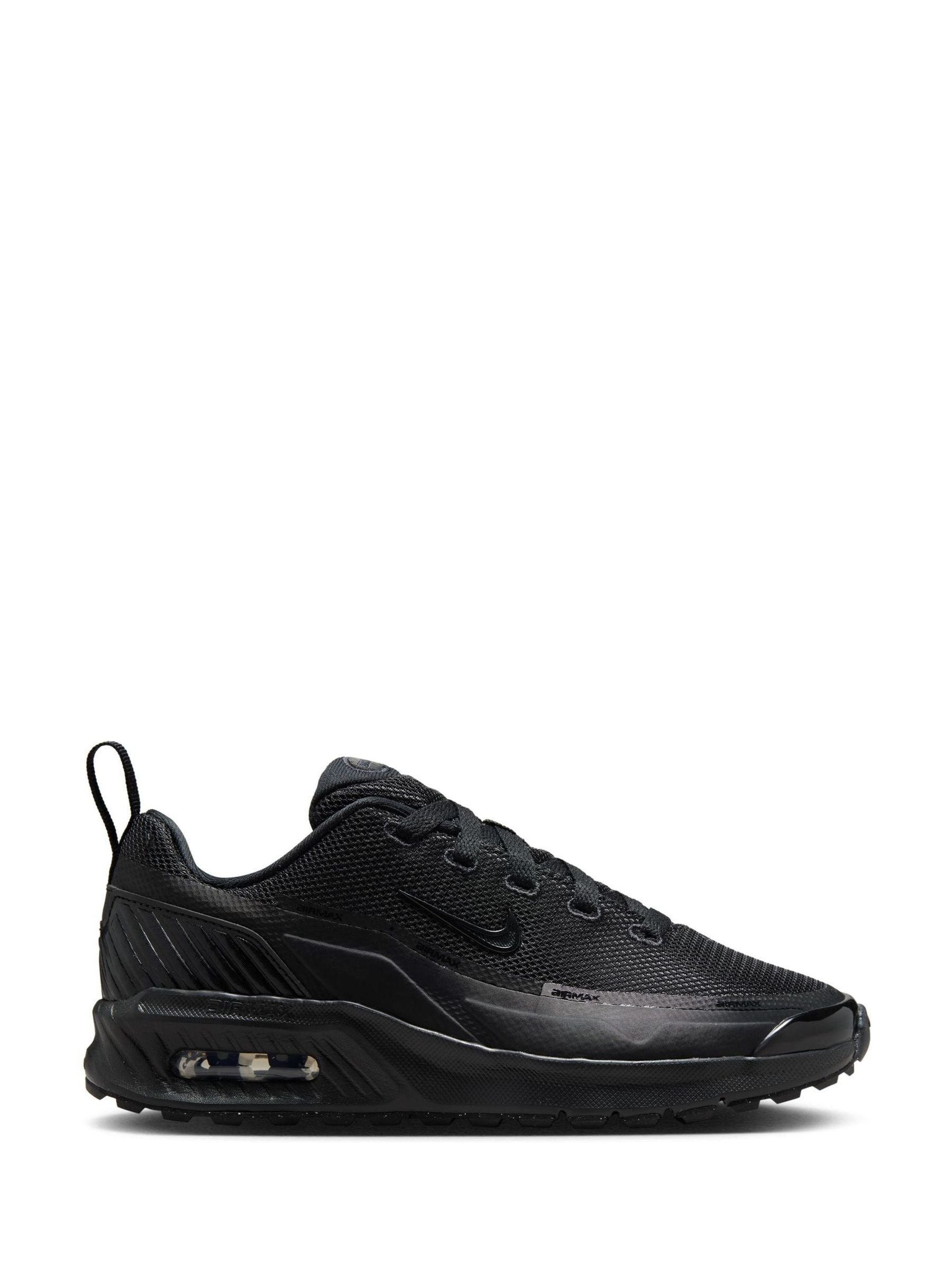 Nike Black/White Youth Air Max Bia Trainers image 3