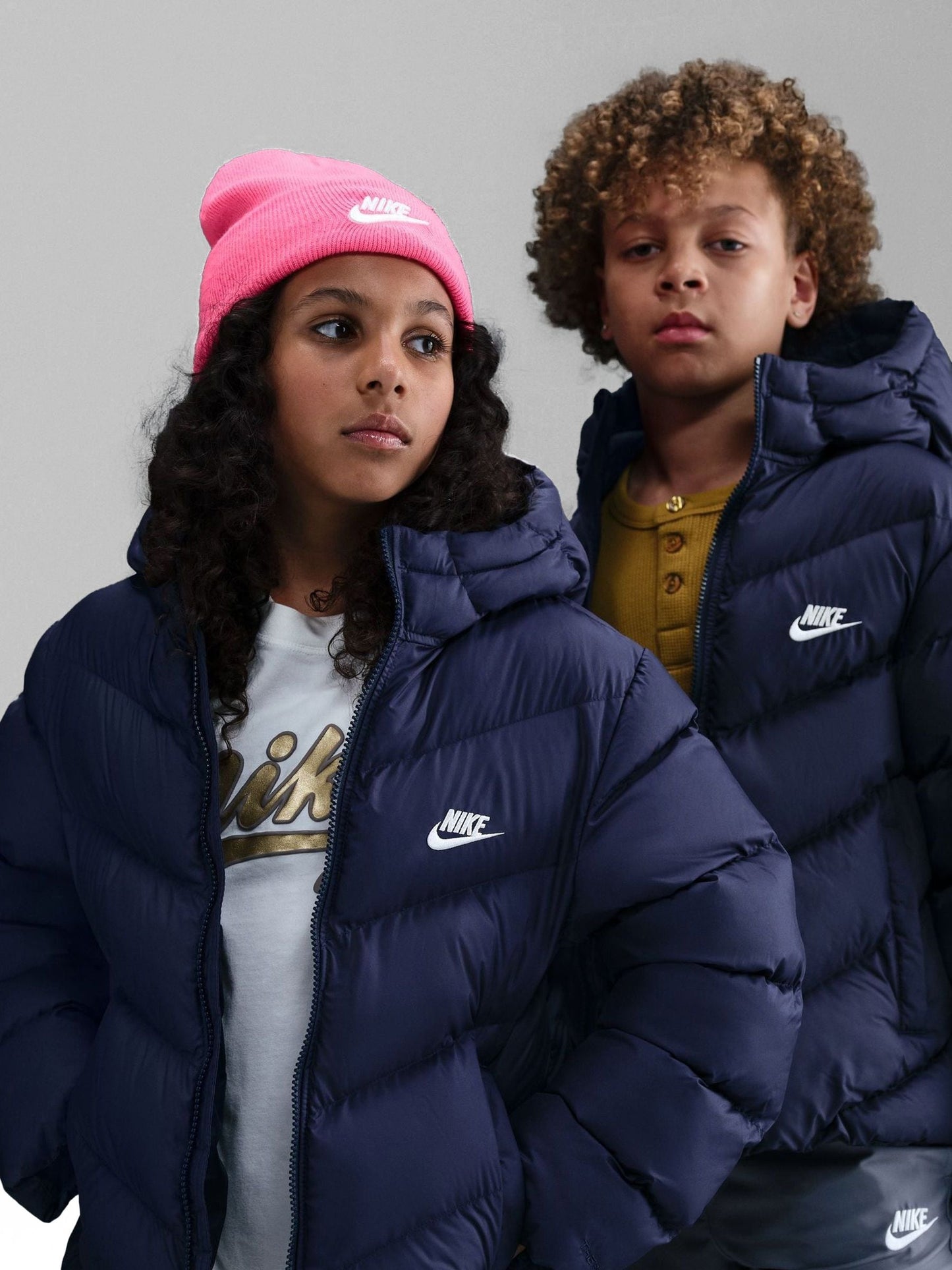 Dsiney Kidz - Nike Navy Blue Padded Puffer Jacket image 5