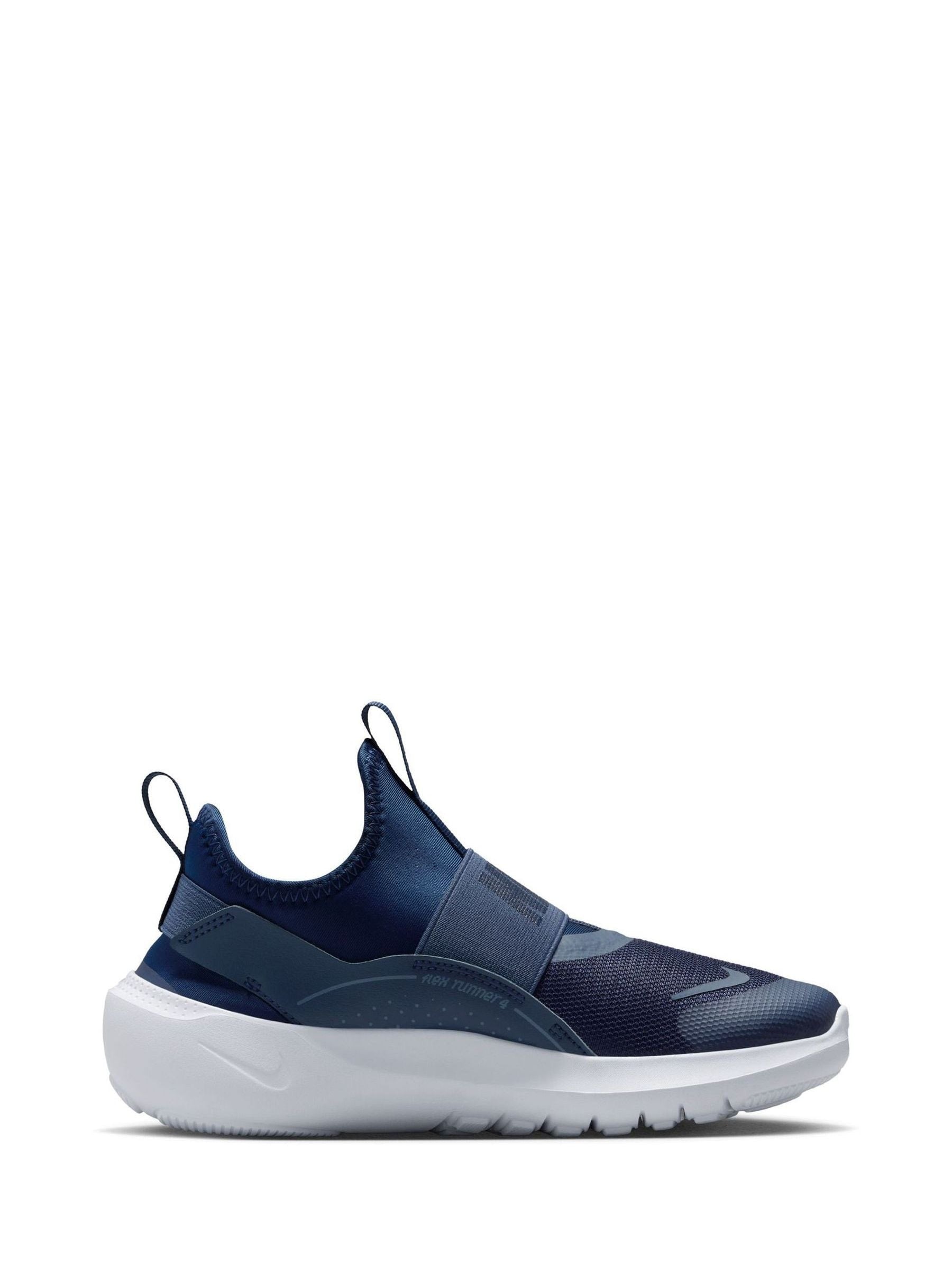 Nike Blue Youth Flex Runner 4 Trainers image 1