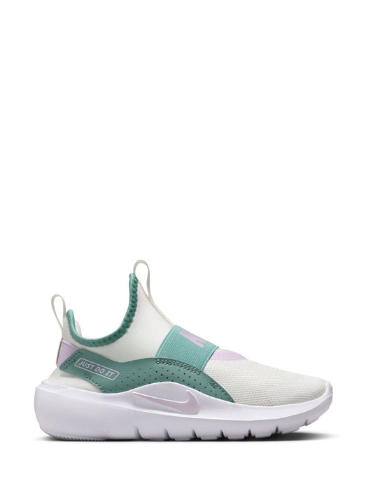 Nike White/Green Pink Junior Flex Runner 4 Trainers image 1