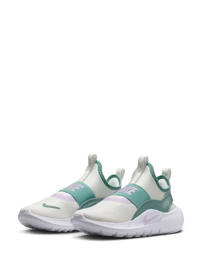 Nike White/Green Pink Junior Flex Runner 4 Trainers image 6