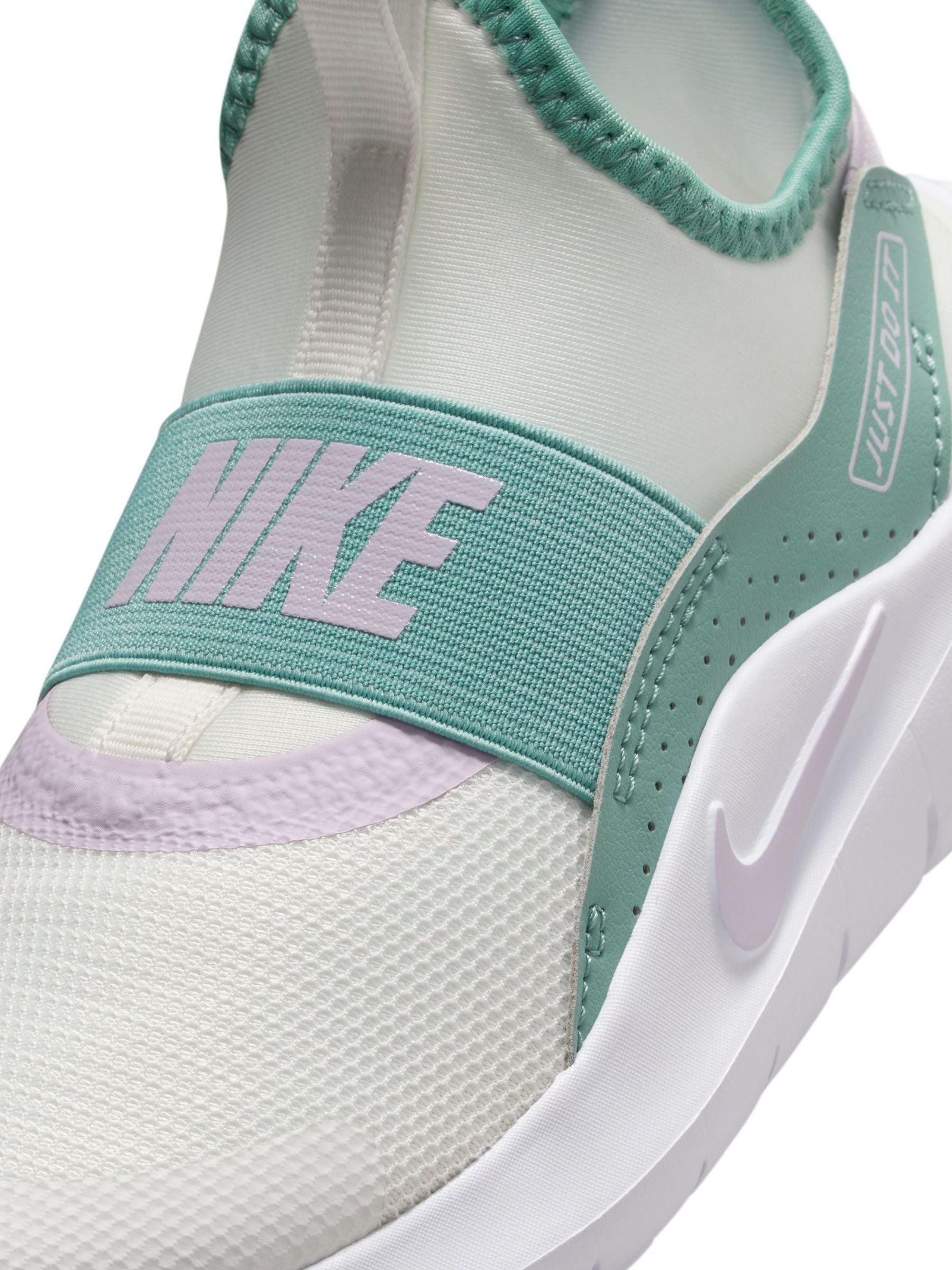 Nike White/Green Pink Junior Flex Runner 4 Trainers image 9