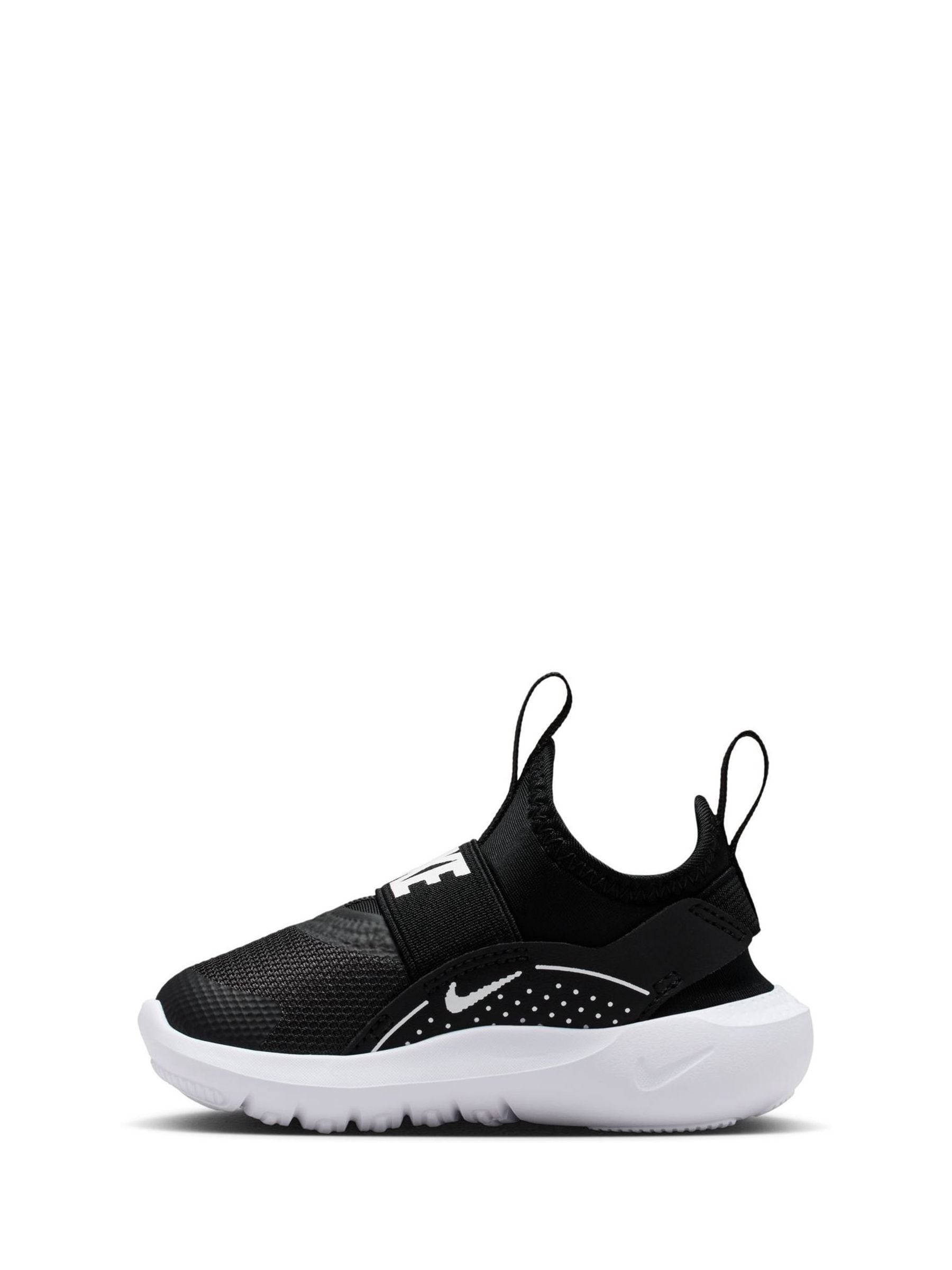 Nike Black/White Infant Flex Runner 4 Trainers image 4